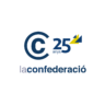 Logotip vertical color La Confederació 25 anys (png)